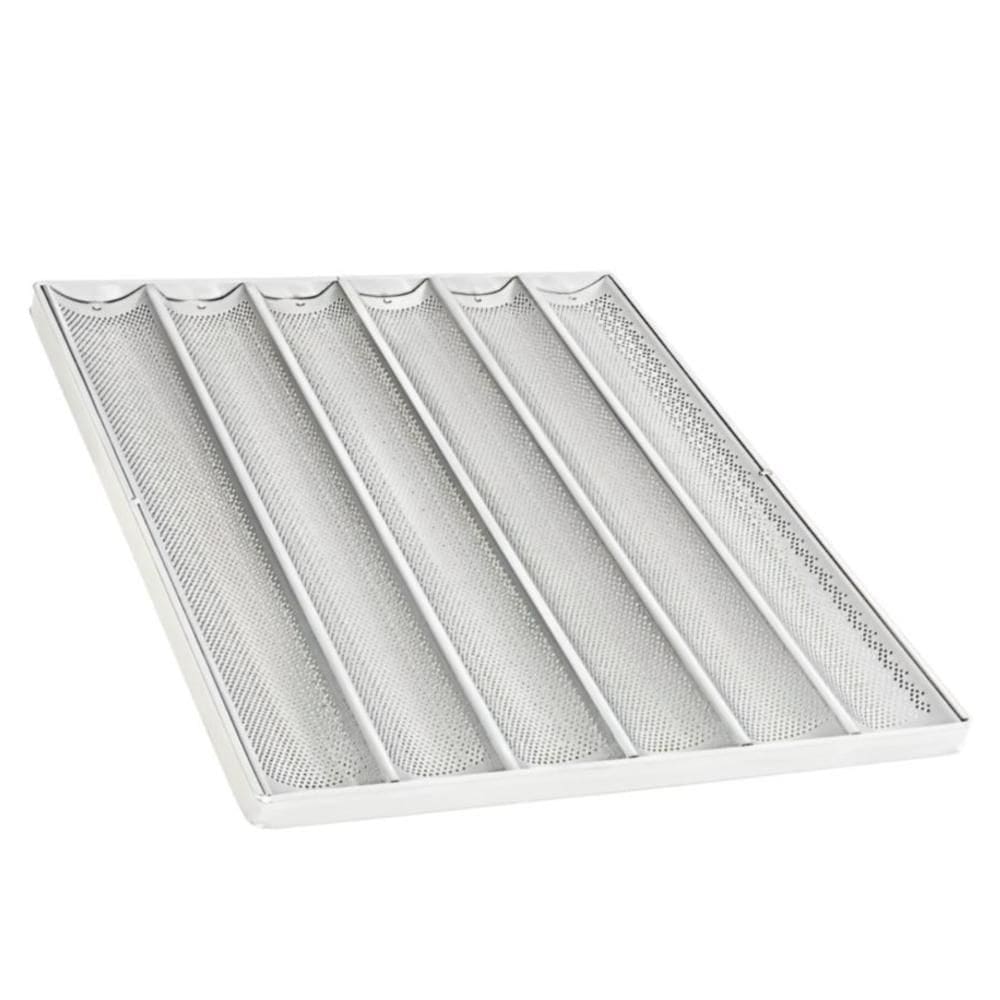 Assadeira 58X70 2,5Cm Pao Frances 6 Ondas Perfurado Aluminio 0,5Mm - Imeca