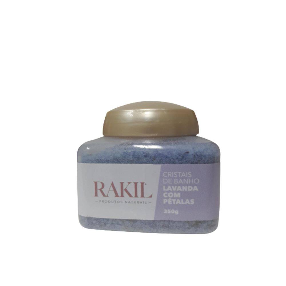 Cristais De Banho Lavanda Com Pétalas 350G
