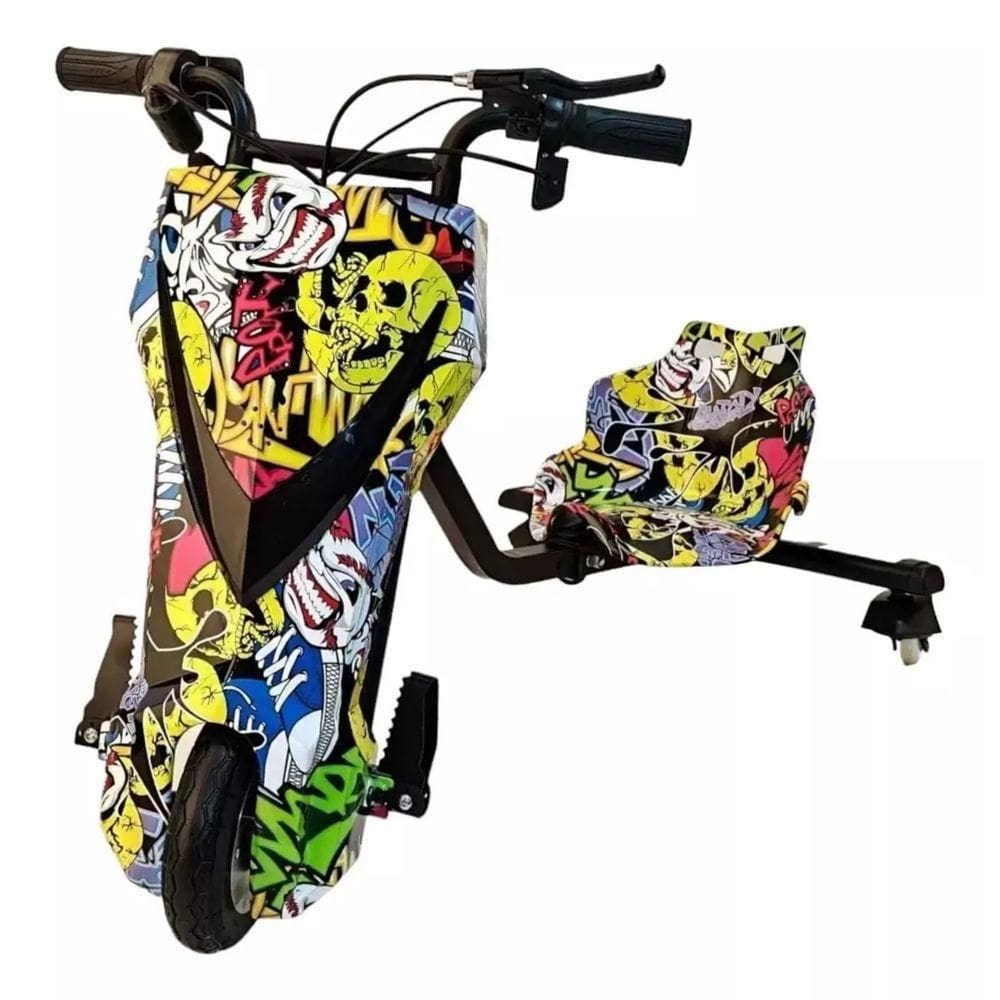Triciclo Elétrico Drift 3 Velocidades 250w Led Bluetooth Multicor