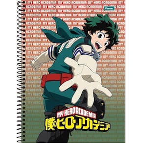 Caderno Foroni Universitário My Hero Academia Espiral 160Fls