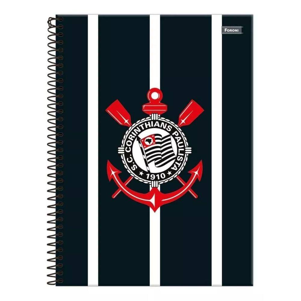 Caderno 10 Matérias Corinthians Universitário Capa Dura