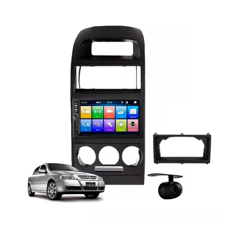 Kit Multimídia Astra 1998 / 2011 7 Pol Carplay AndriodAuto Usb SD BT FM - 7810HCPAA FirstOption