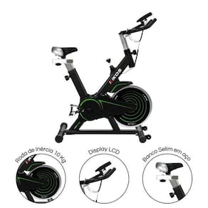 Bicicleta Ergométrica Residencial Spinning Kikos MaxKs5 Roda de Inércia 10kg