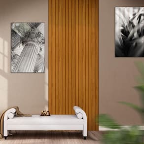 Placa Decorativa Ripada 95 Cm X 250 Cm 100% Mdf Naturale Notório Jm Móveis