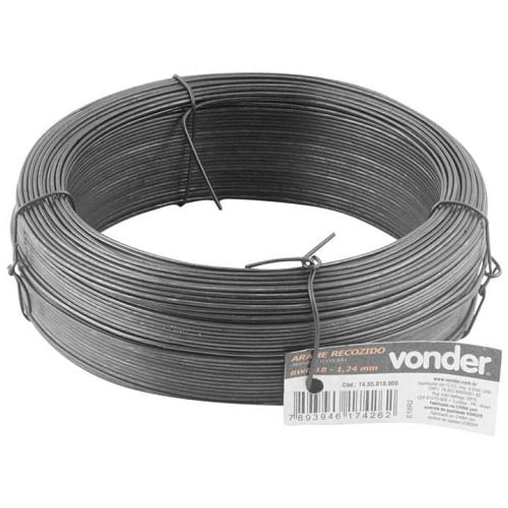 Arame Recozido Vonder 18 1,24MM Preto