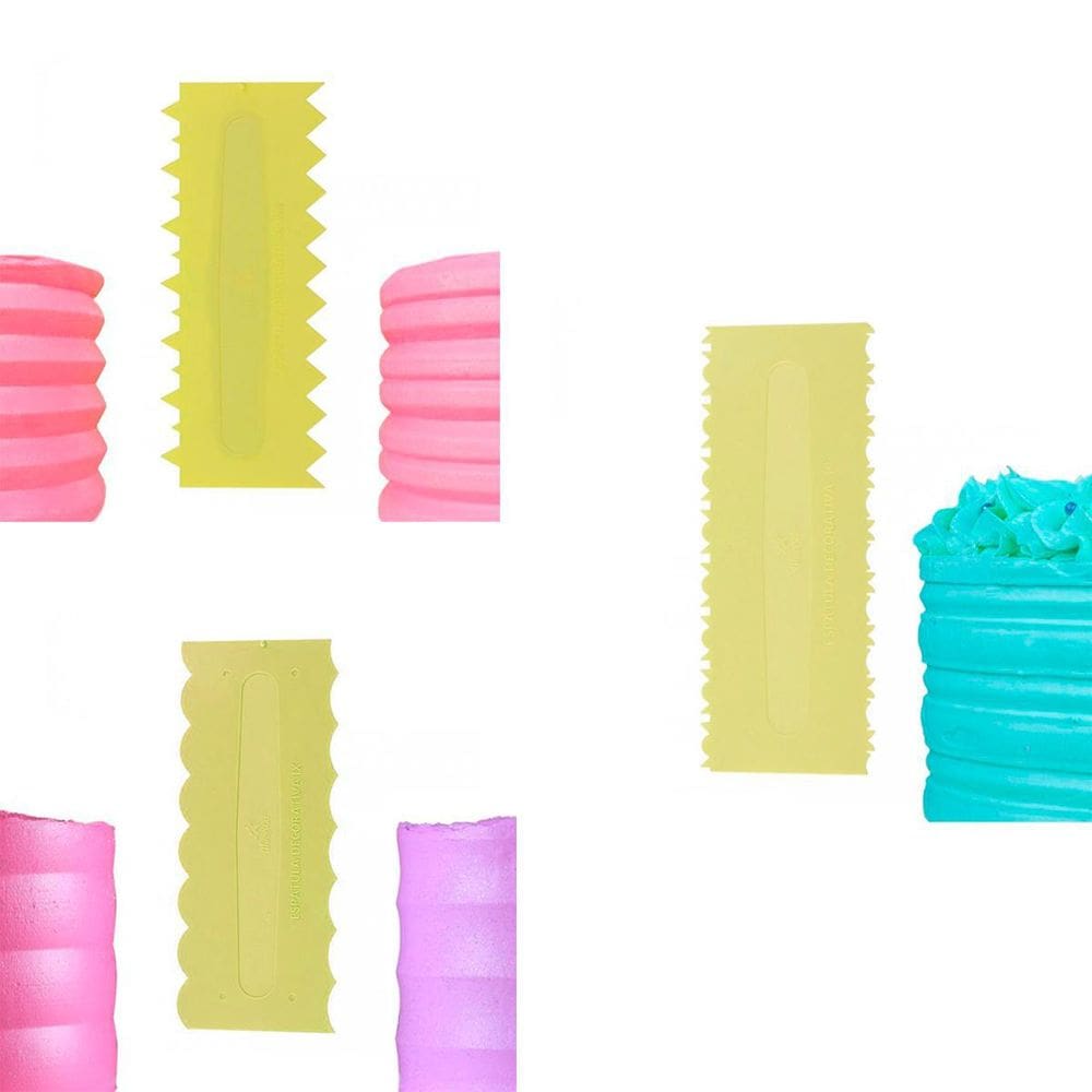 Kit Com 3 Espátulas Para Modelar Decorativas Mod 8,9,10