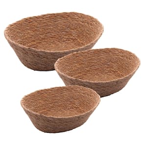 Conjunto 3 Cestos Ovais de Fibra Natural - Wolff