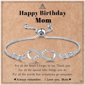 Pulseiras Infinity Love para mãe, de filha/filho