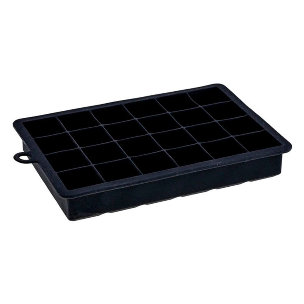 Forma de Gelo Preta em Silicone 24 Cubos