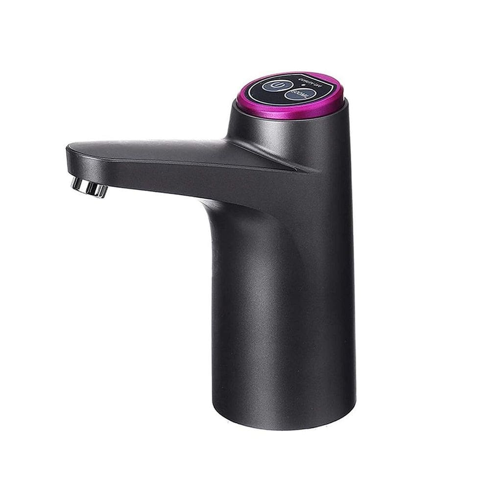 Bomba Galão Torneira Elétrica Bebedouro Água Recarregável USB Cor:Preto