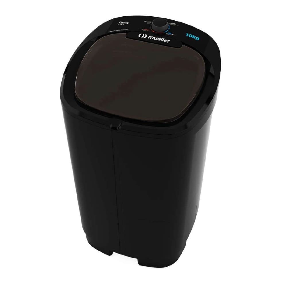 Tanquinho Lavar Roupa Mueller Family Lite 10kg Smart Wave Preto-127v