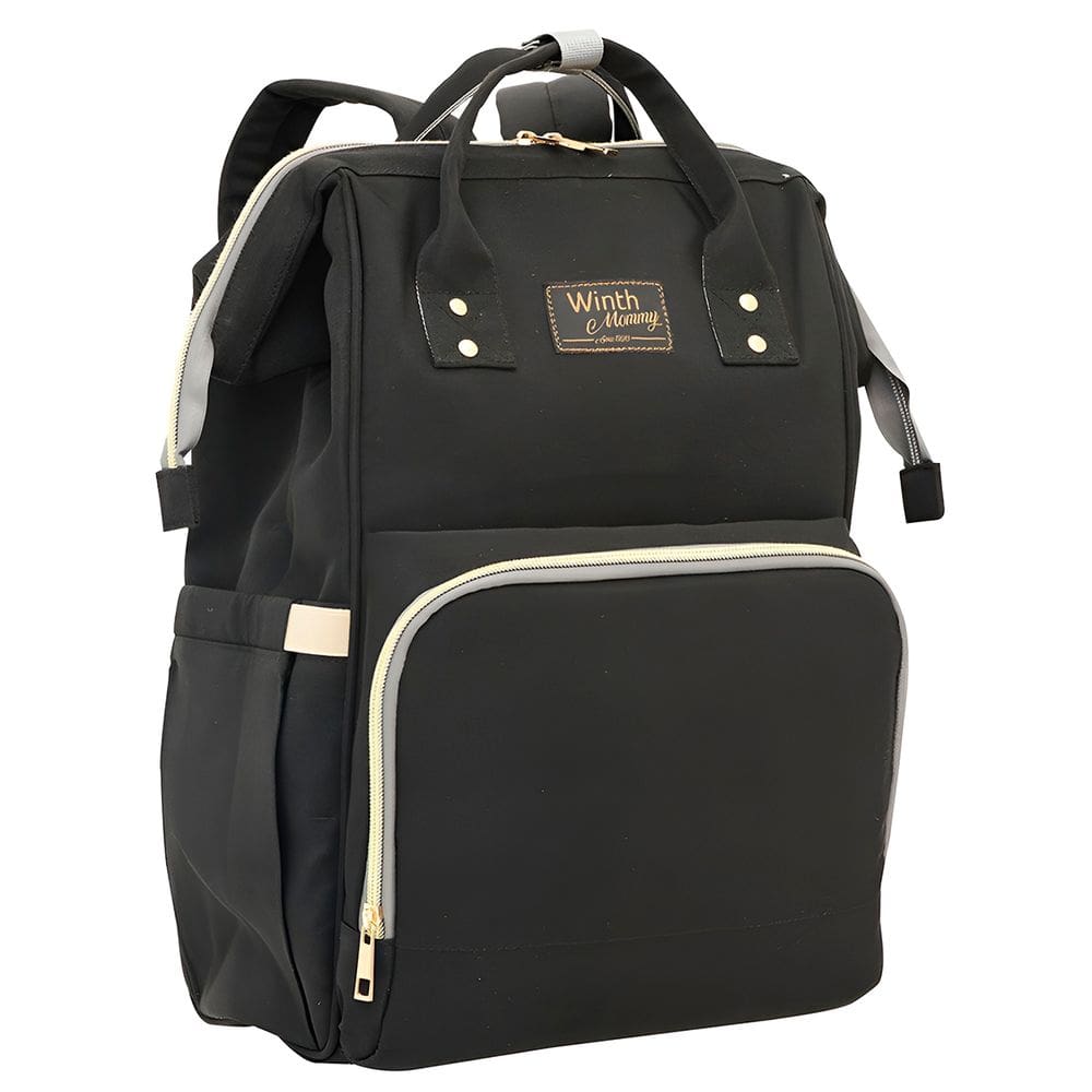 Mochila Maternidade Impermeável Multifuncional Bebê Cor:Preto