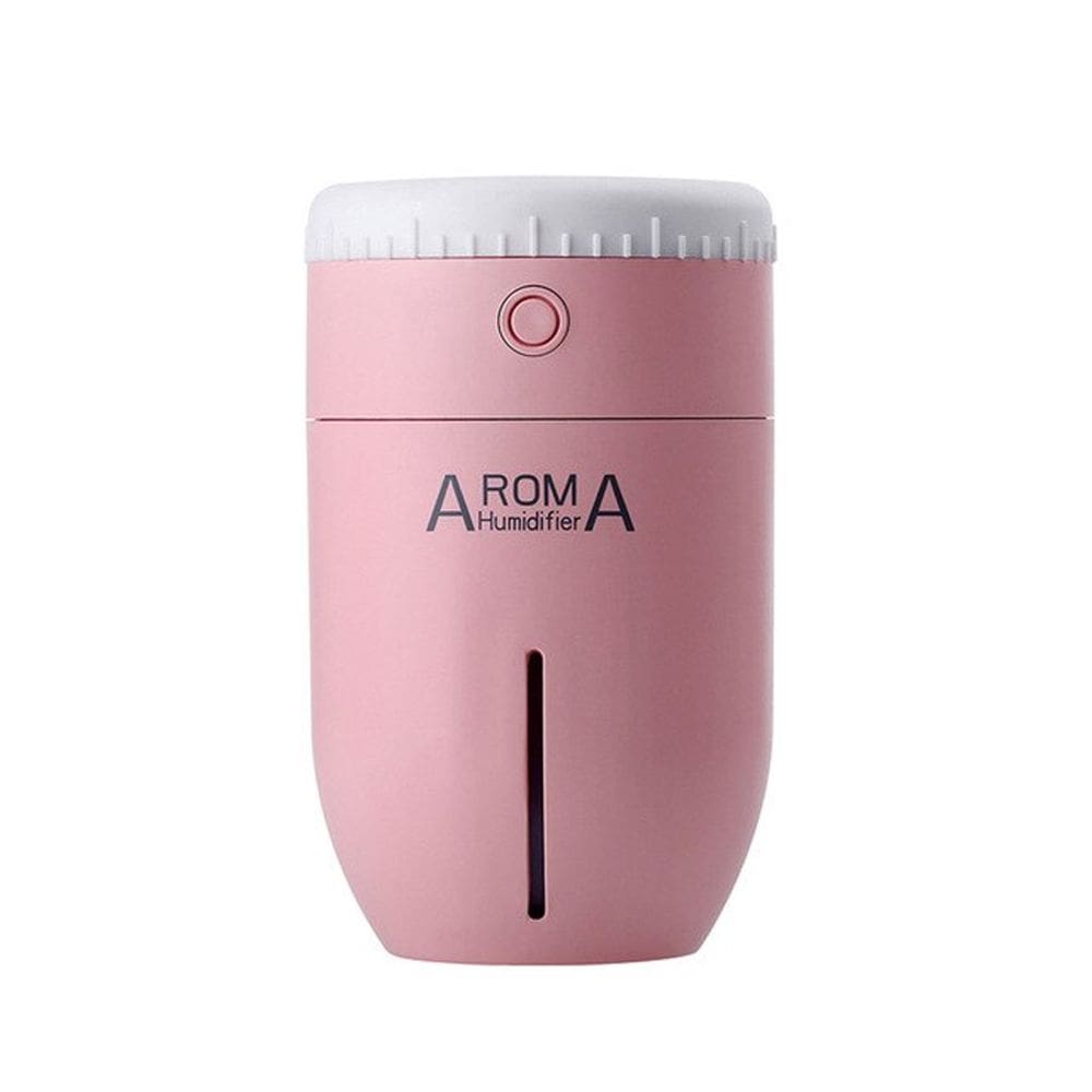 Umidificador De Ar Portatil Purificador Usb Lens Aroma Cor:Rosa