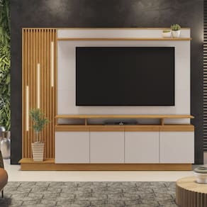 Home para TV Absoluto Luxo Sala de Estar MDP e MDF JCM Movelaria