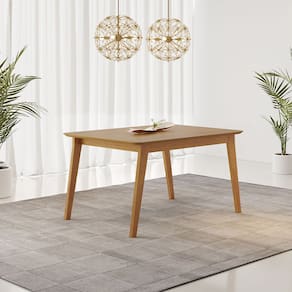 Mesa de Jantar Elegance 120x80cm Tampo Amadeirado sem Vidro JCM Movelaria