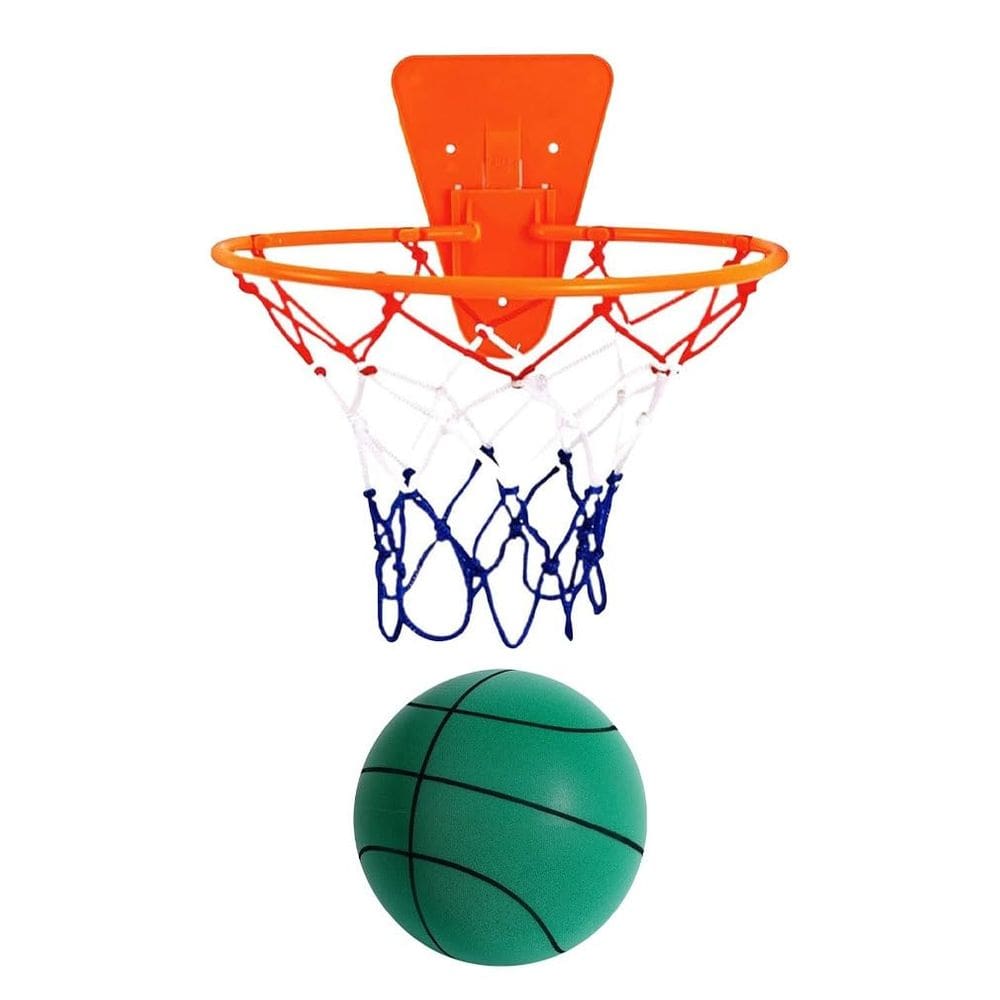 Conjunto de cesta de basquete Silent Basketball para crianças e bebês