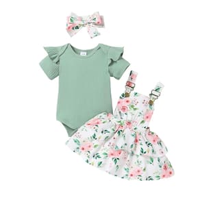 Roupas Tepuce Summer Outfits, macacão, saia geral, 12-18M, menina