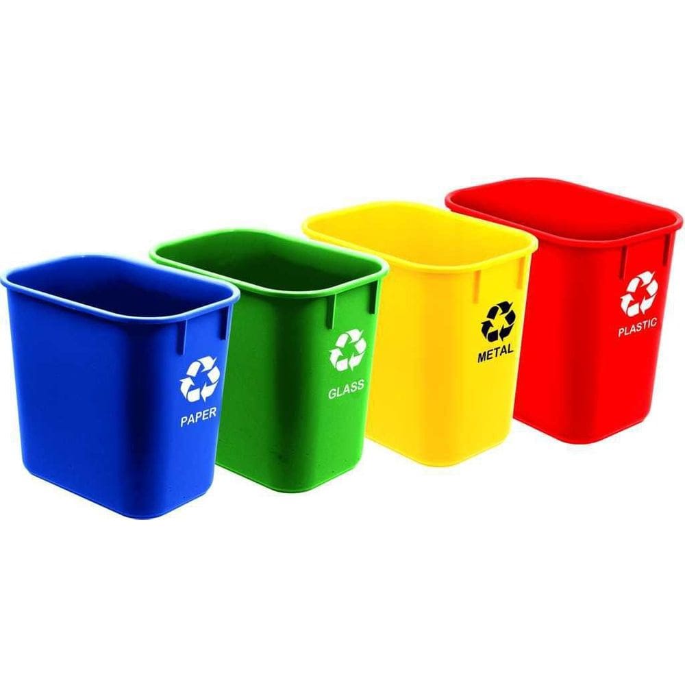 Cesto Acrimet 5740 Coleta Seletiva 24 L 4 Unidades Sem Tampa