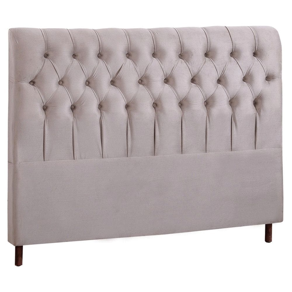 Cabeceira King Luxo Roma Veludo com Captonada