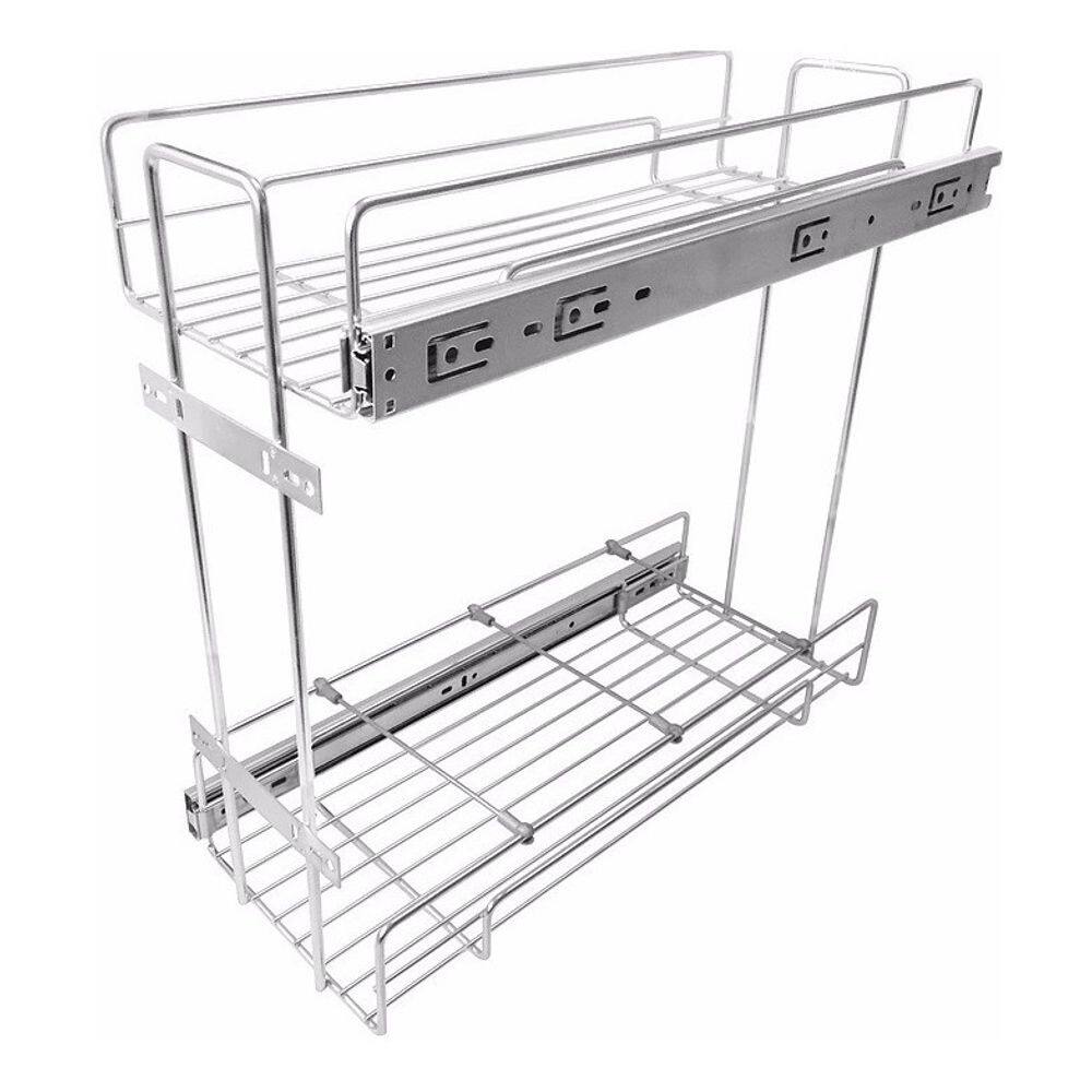 Porta Temperos Latas Óleo Deslizante Duplo 20cm Jomer 8667