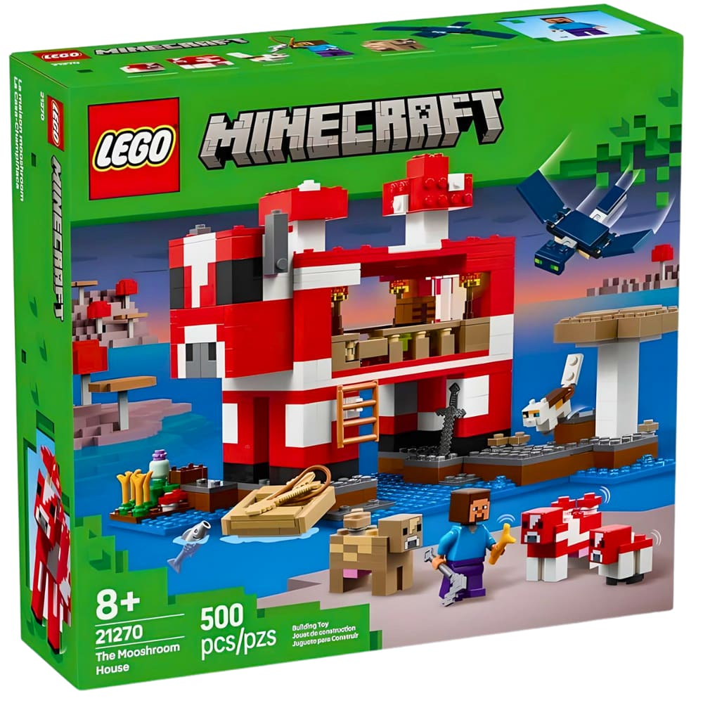 Lego Minecraft A Casa do Cogumelo Coguvaca 21270