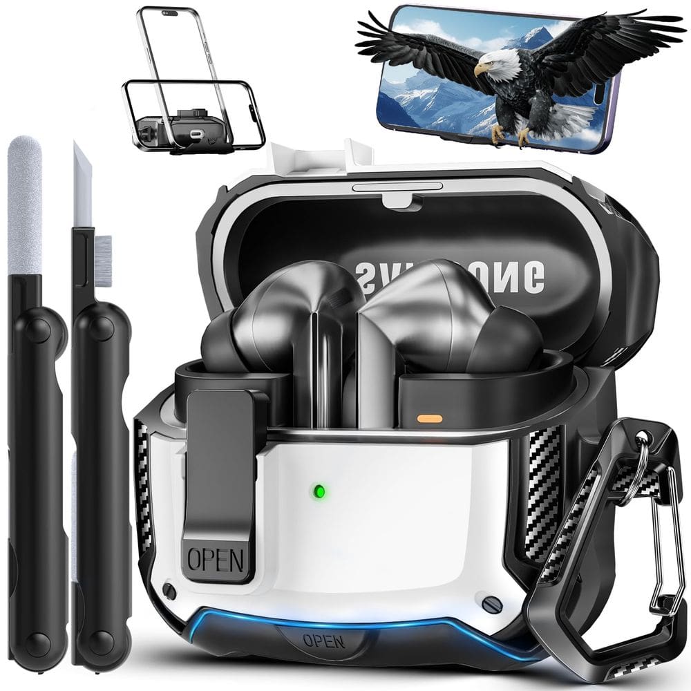 Capa compatível com Samsung Galaxy Buds 3 e Buds 3 Pro