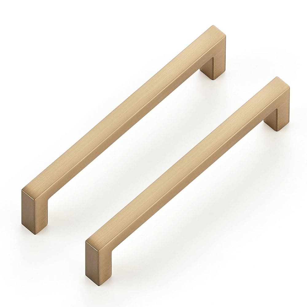 Cabinet Pulls Ravinte Slim Square Bar, 10 cm, bronze champanhe