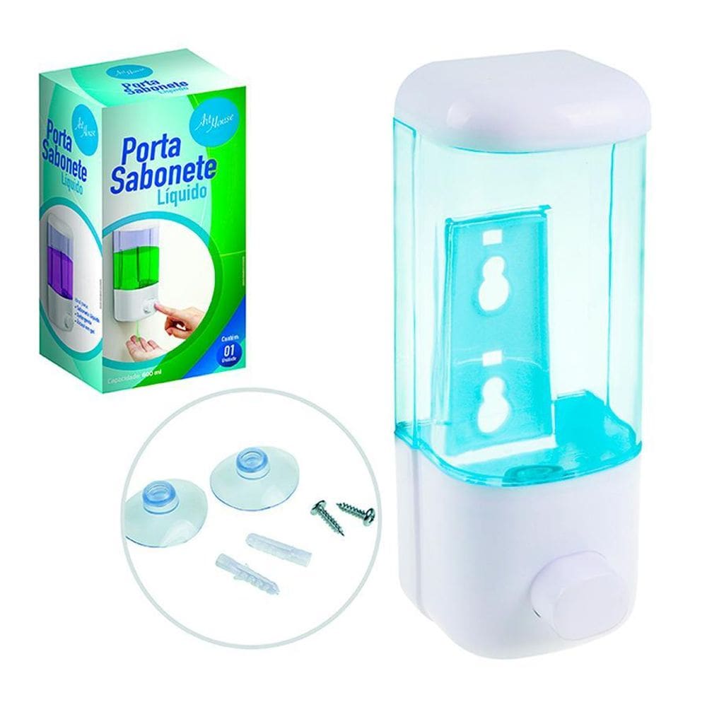 Porta Sabonete Líquido 600Ml Para Parede - Zein