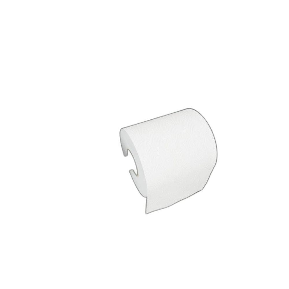 Porta Papel Higiênico Luxo Preto Fosco Alumínio - 18,05cm