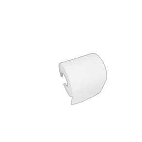 Porta Papel Higiênico Luxo Preto Fosco Alumínio - 18,05cm