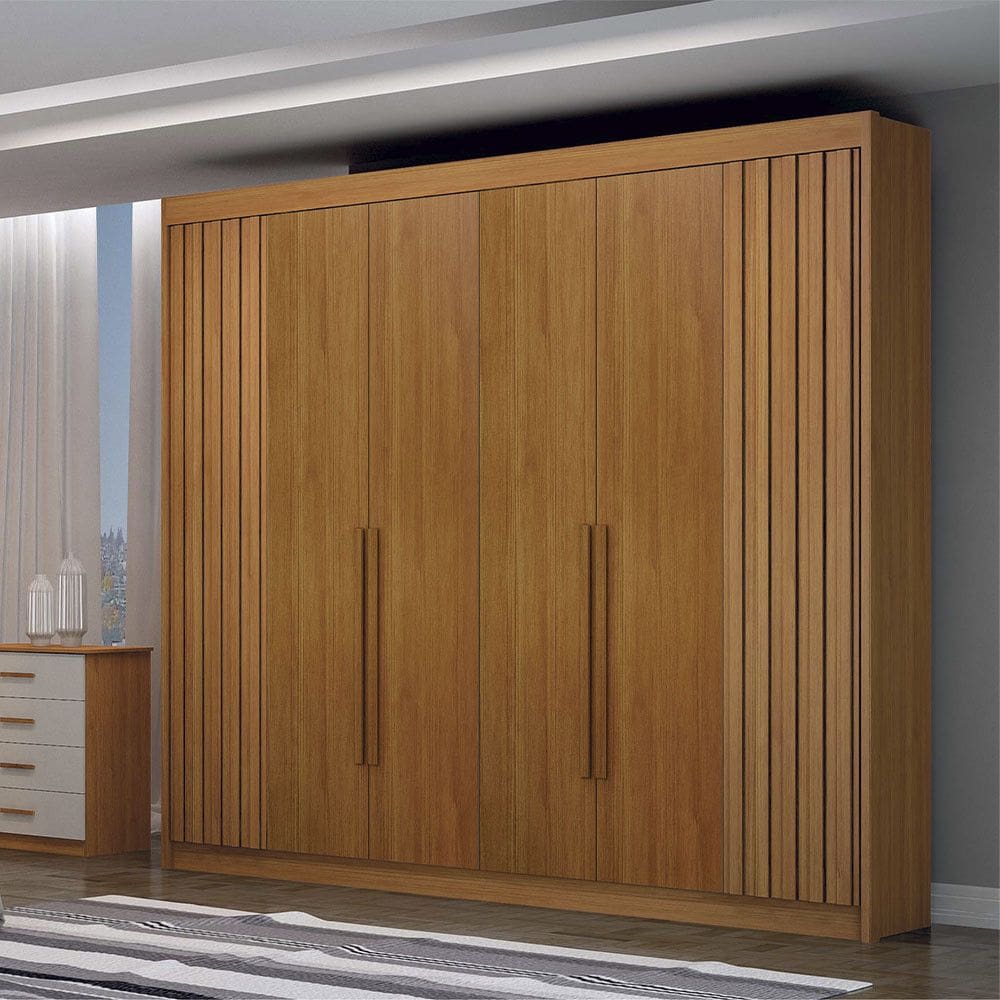 Guarda Roupa São Carlos Luxo 6 Portas em MDF Leifer