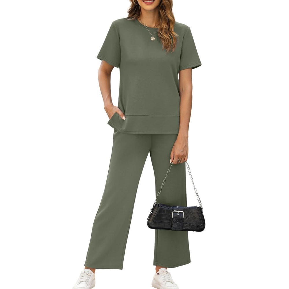 Mochila XIEERDUO Summer, 2 peças para mulheres, verde, tamanho GG