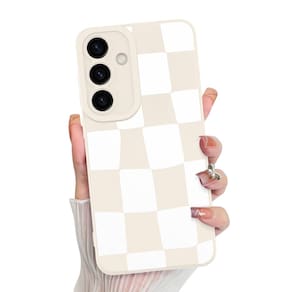 Capa para celular KANGHAR compatível com Samsung Galaxy S24 Fe -Branca