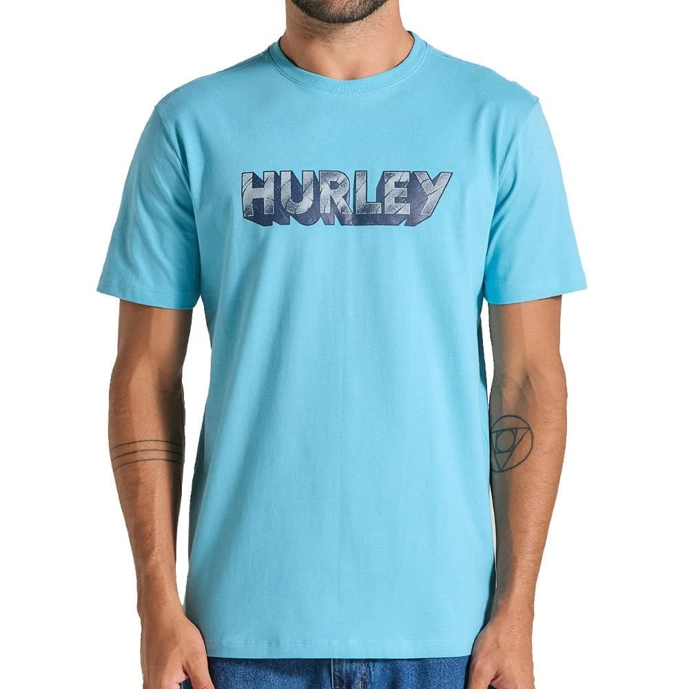 Camiseta Hurley Stone WT25 Masculina Azul