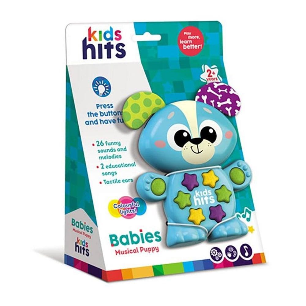 Cachorrinho Musical Azul - Shiny Toys