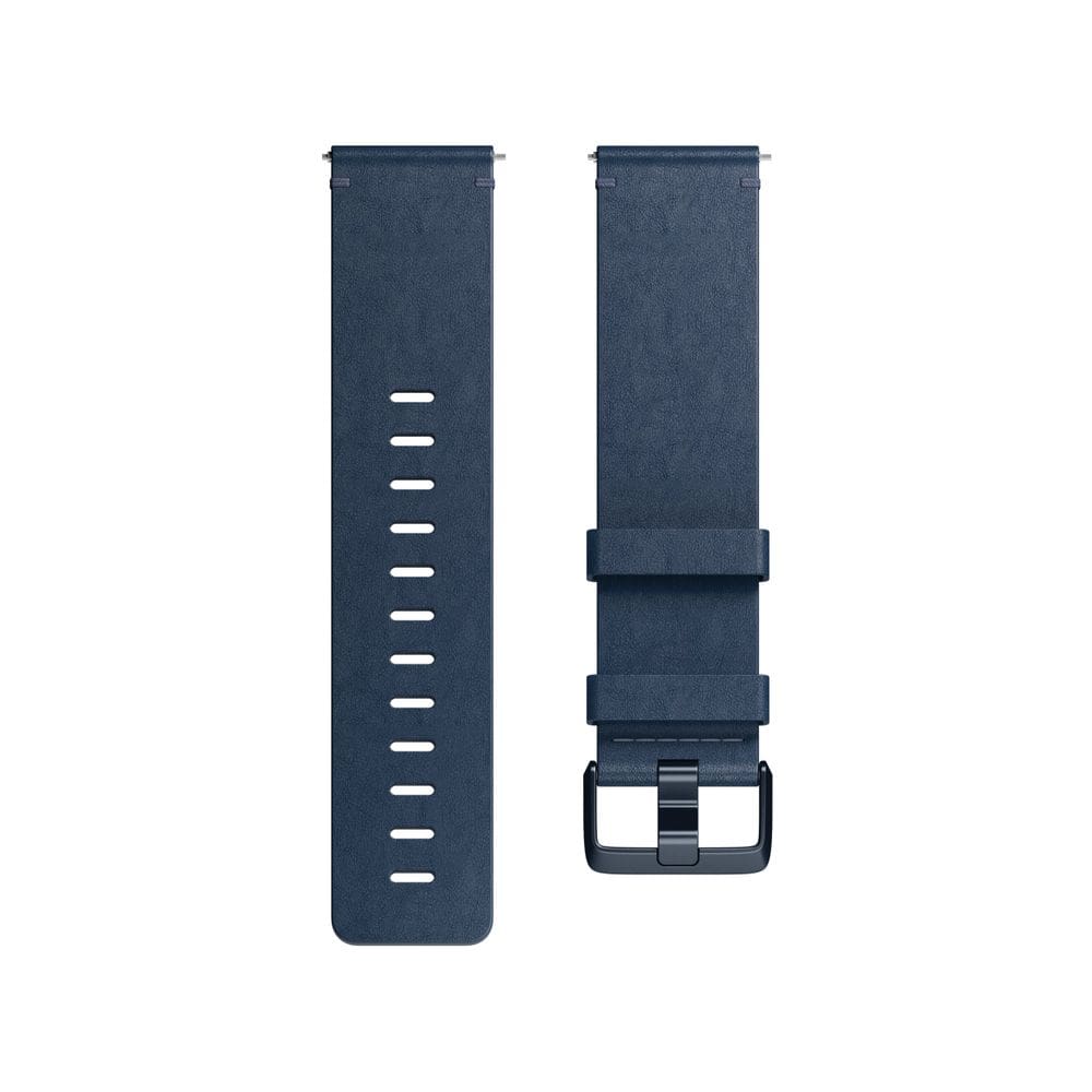 Pulseira de acessórios Fitbit Versa Family Premium Leather Blue L