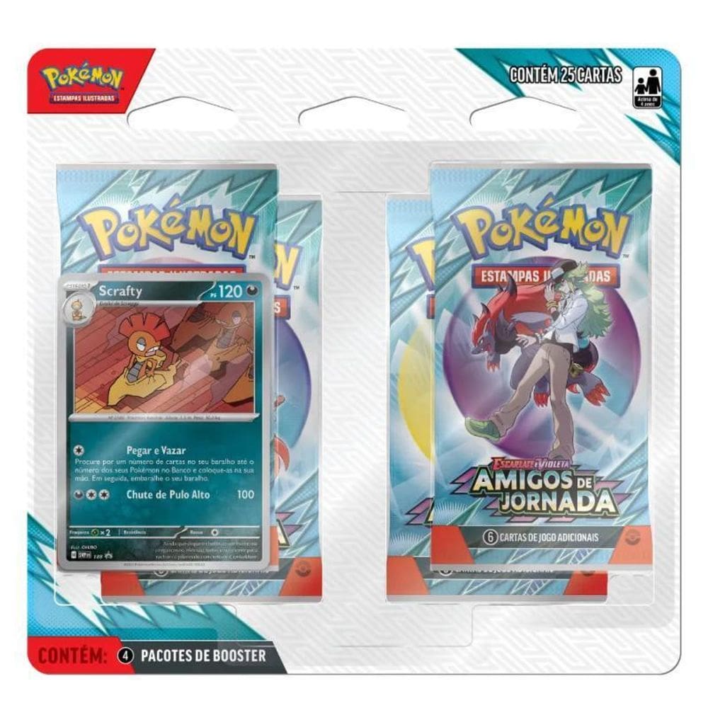 Jgs Brinq Carton Copag Pokemon Ev9 Blister Quadruplo Amigos