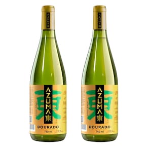 Saquê Azuma Dourado Sake Seco 740ml 2 Unidades