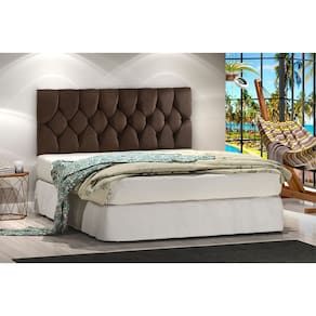 Cabeceira Cama Casal Paolla 1,40m Marrom