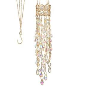 Decoração de jardim com janela suspensa Crystal Sun Catcher