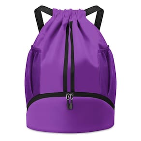 Bolsa de futebol BROTOU Mochila com cordão com bola e sapato Compart