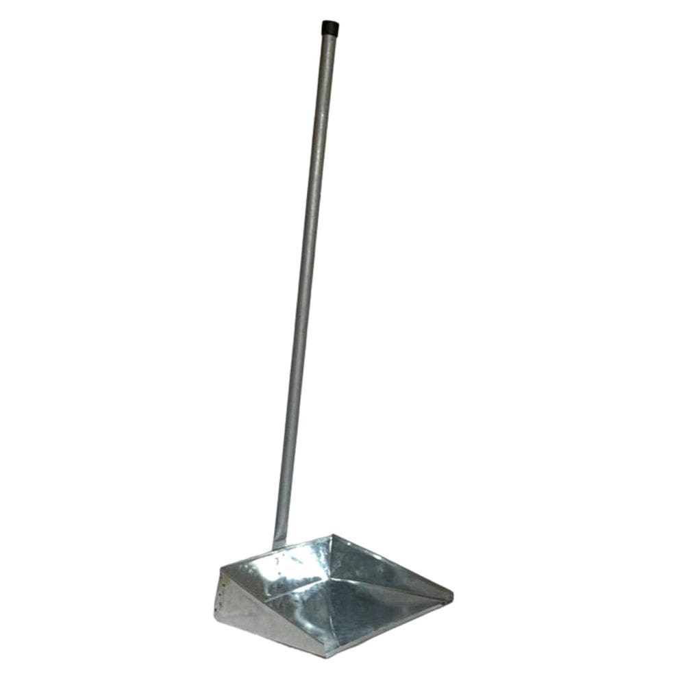 Pá De Lixo De Metal Com Cabo Longo 65 Cm