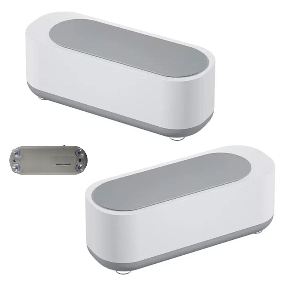 Limpador Ultrassonico Anel Cordao Joias Kit 2 unidades Oculos Acessorios Pincel de Maquiagem Multiuso Alta Frequencia Limpeza Profunda Estojo Portatil