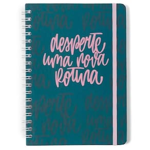 Caderno Espiral Kemily Pautado 17X24 Desperte Verde 80 Fls