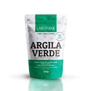 Laborene - 02 Sachê Argila Em Pó - Verde 100G