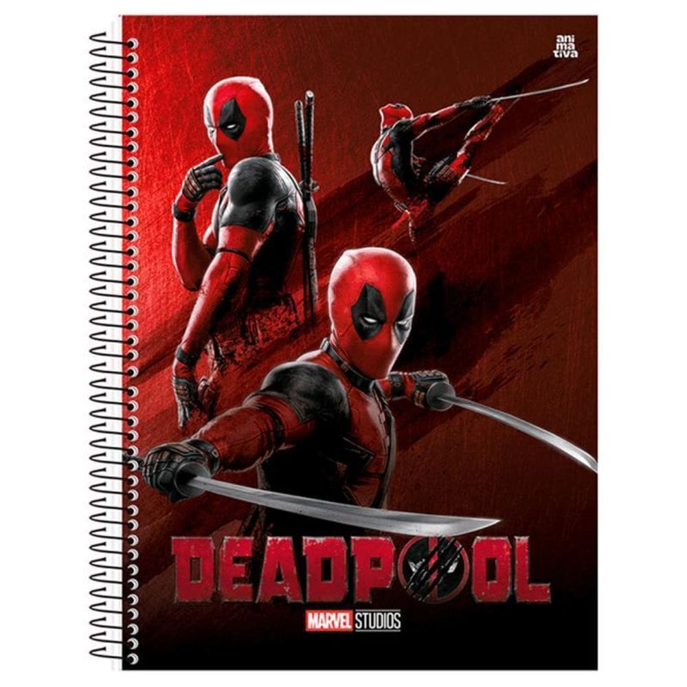Caderno Elastico Deadpool Vermelho Pis 16.02 Cofins 73.78