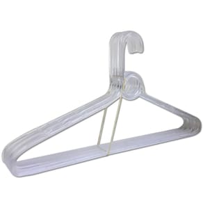 Cabide Adulto 5 Pçs Transparente Reforçado 39X20Cm Trioplast