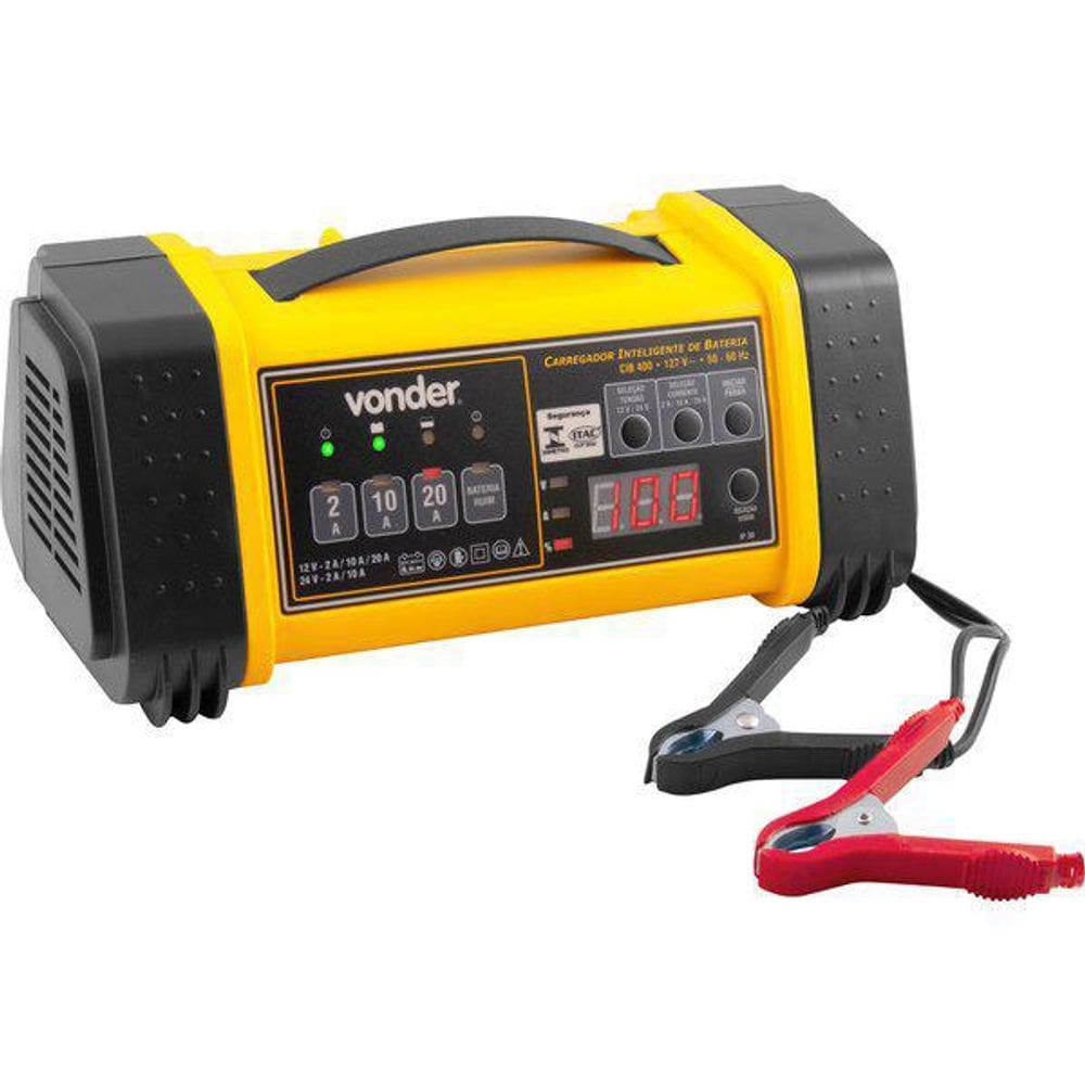 Carregador Inteligente De Bateria Cib400 12V A 24V 127V