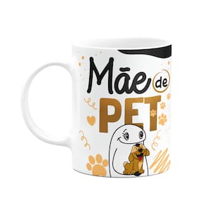 Caneca Flork Mães - Mãe de pet Cachorro - 325ml