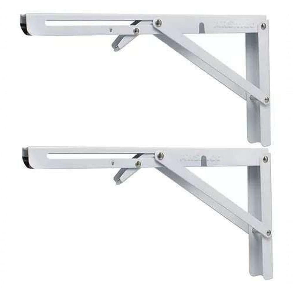 Kit 2 Mão Francesa Dobrável Retrátil Reforçada 24x9.5cm